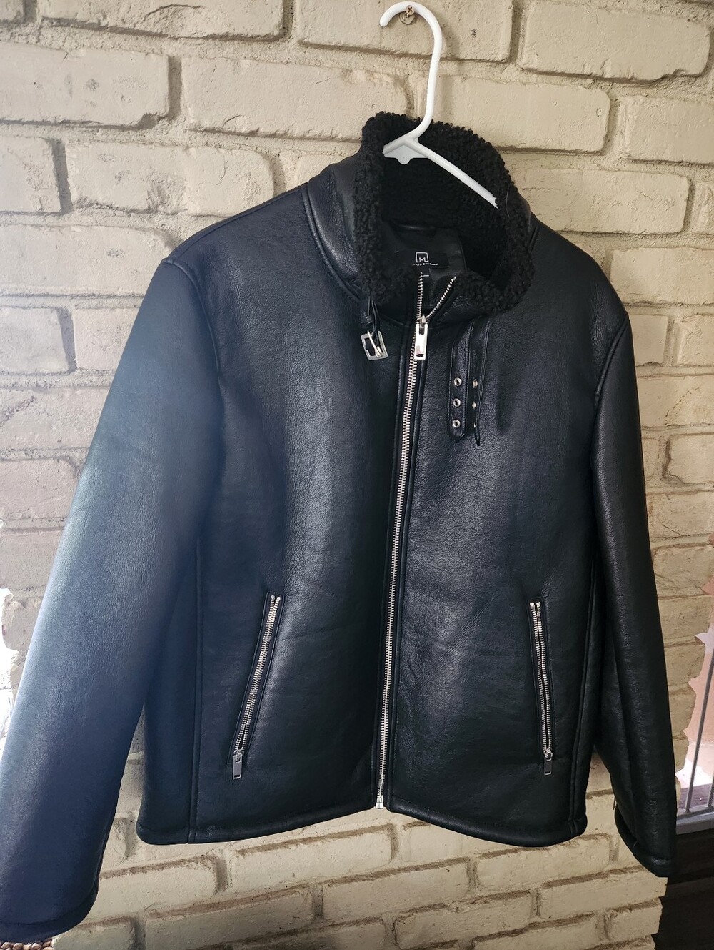 Michael Strahan Faux Leather‎ Jacket